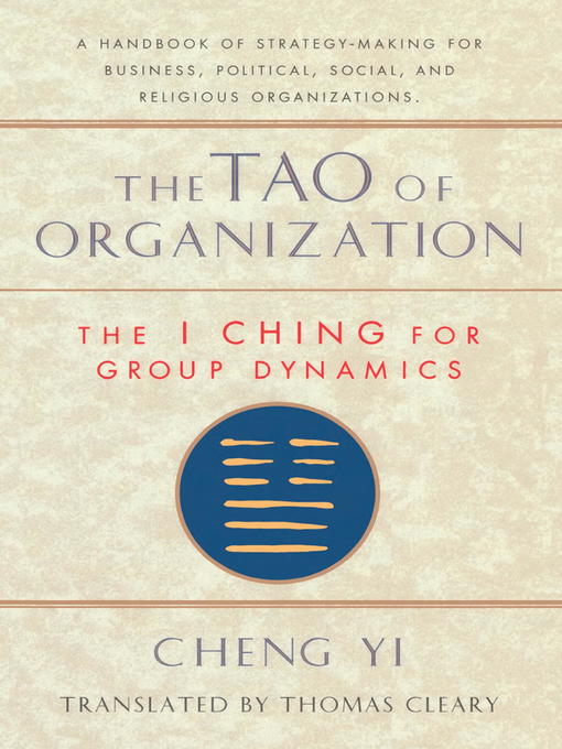 Title details for The Tao of Organization by Thomas Cleary - Available